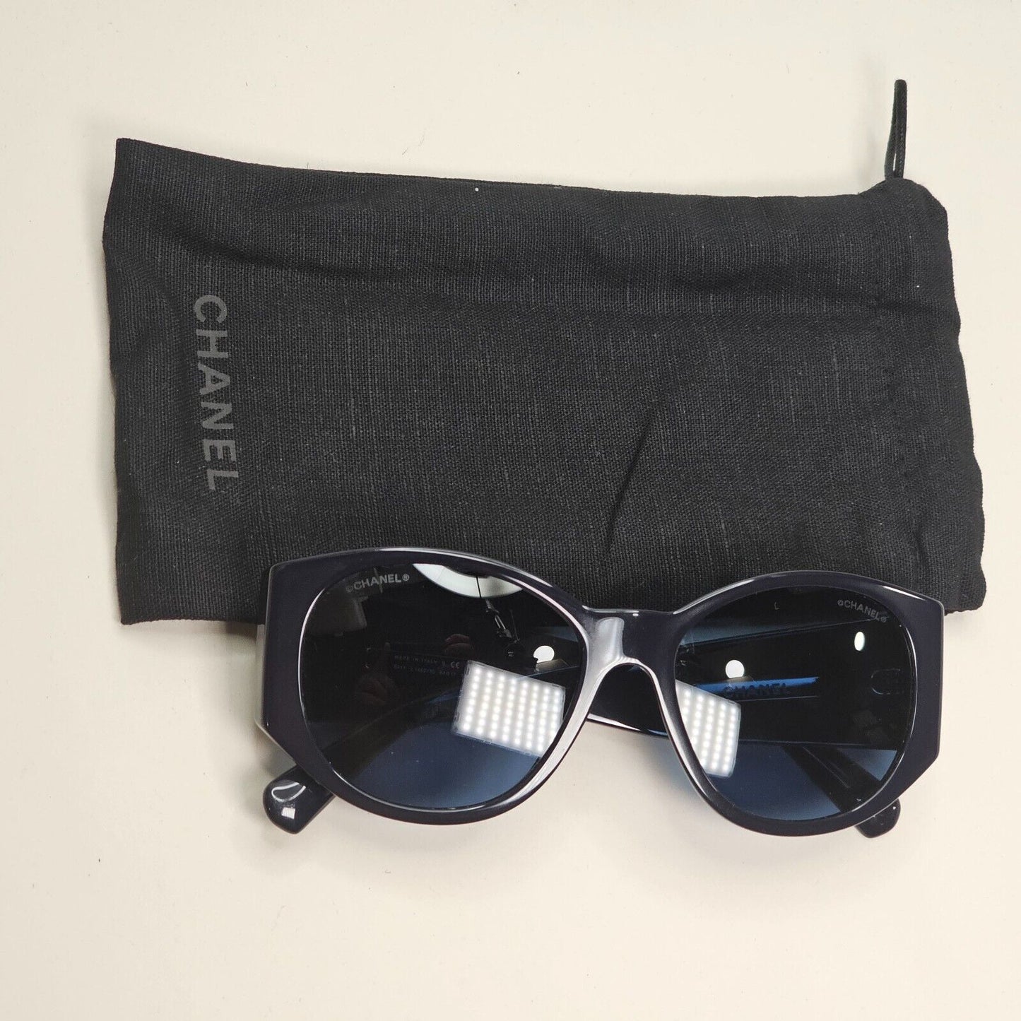 Chanel Sunglasses Dark Blue Navy Square 5411 c.1462/80 54mm