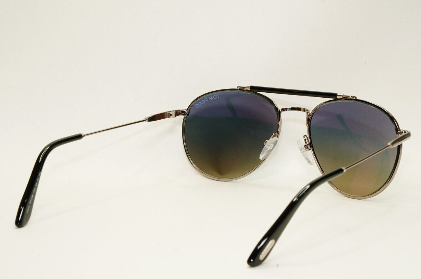 Tom Ford Sunglasses Colin Blue Mirror Silver Small Metal Pilot TF 338 FT0338