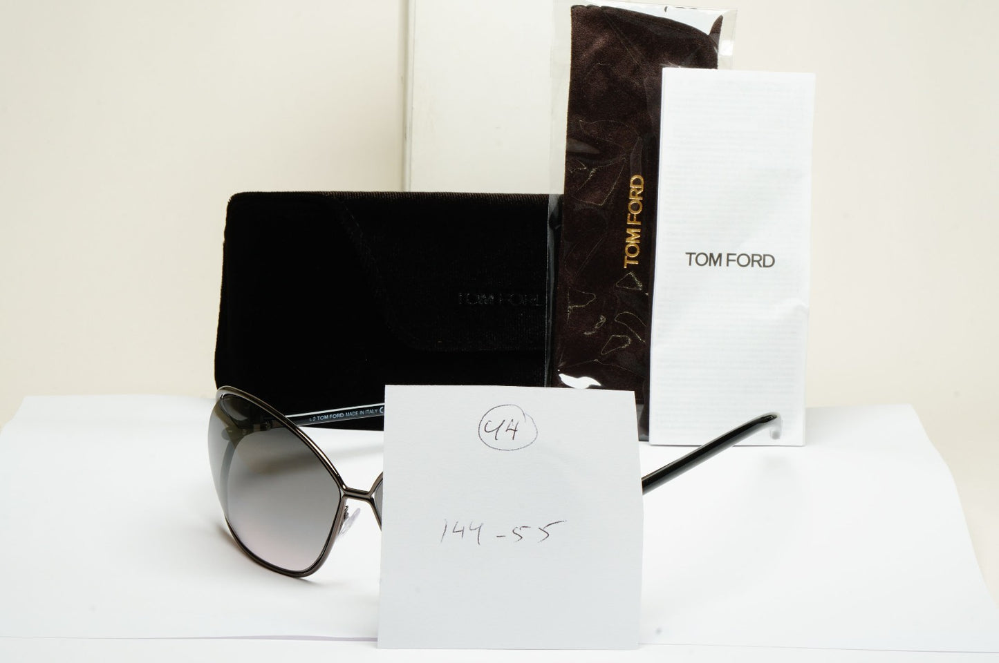 Tom Ford Sunglasses Carla Gunmetal Black Grey Gradient FT0157 TF 157 08B