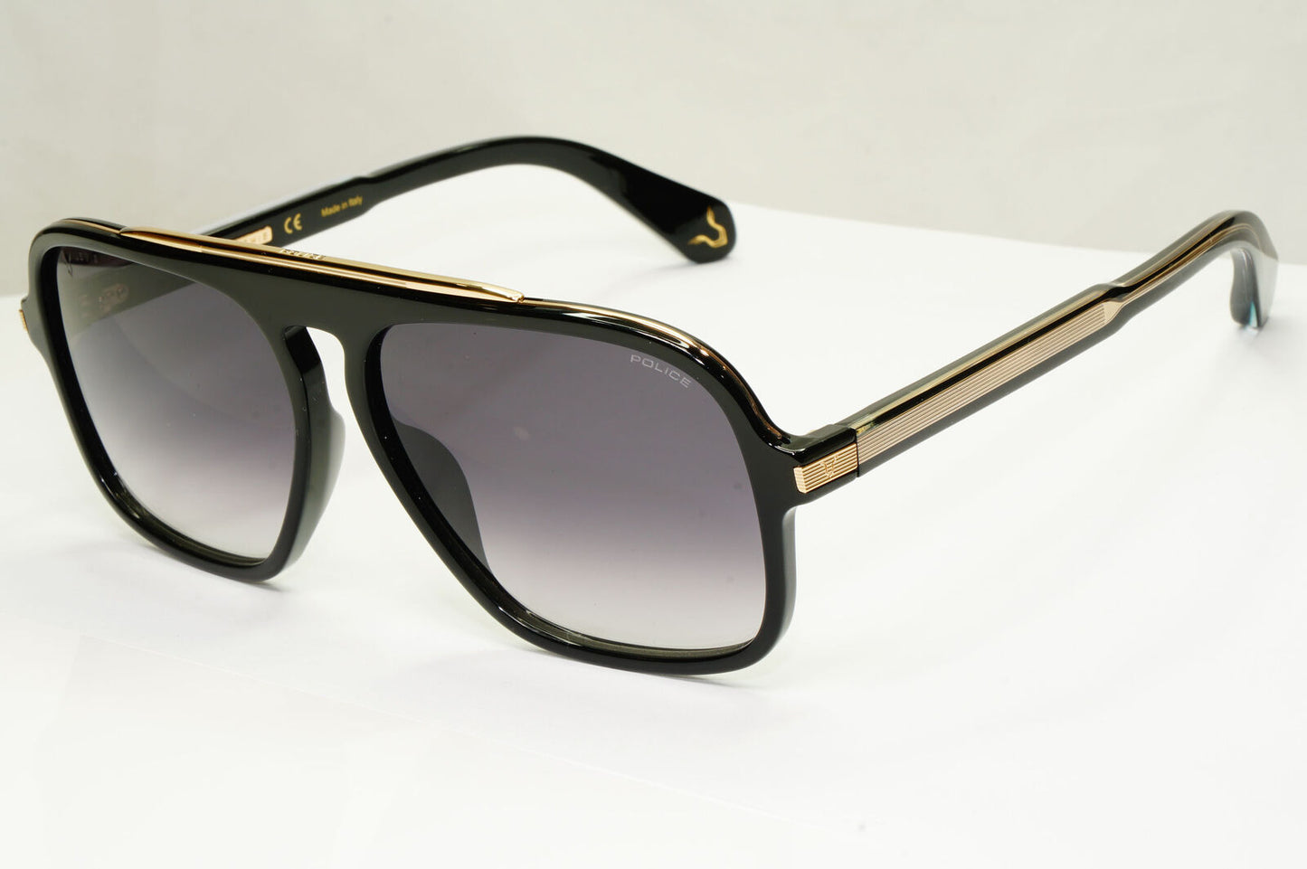 Police Lewis Hamilton F1 Sunglasses Black Gold Grey Lewis 38 SPL E20 COL 0700