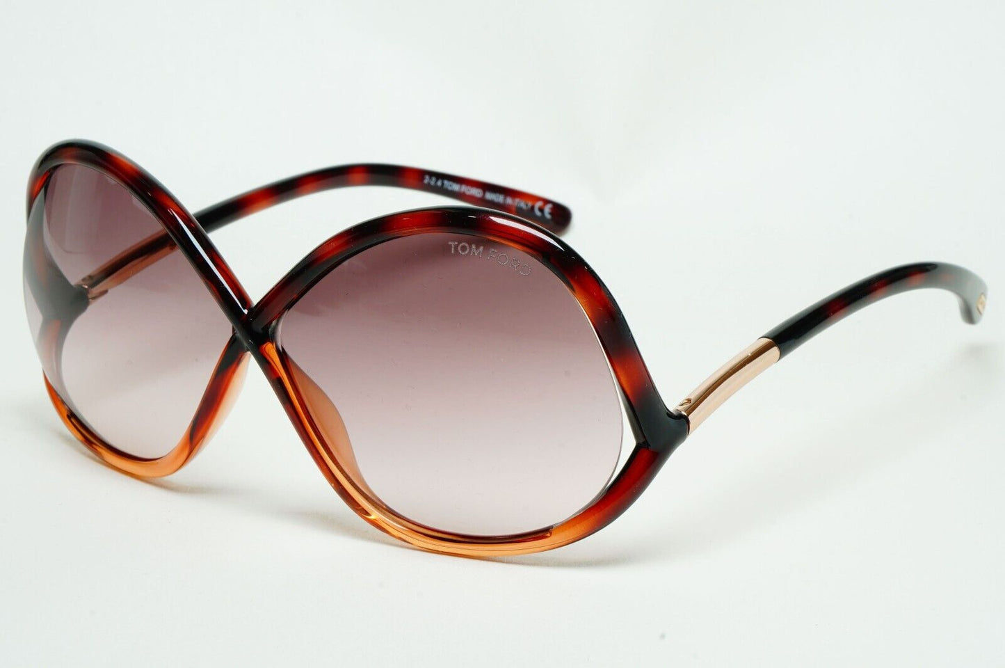 Tom Ford Sunglasses Ivanna Tortoise Brown Gradient Square FT0372 TF 372 52F