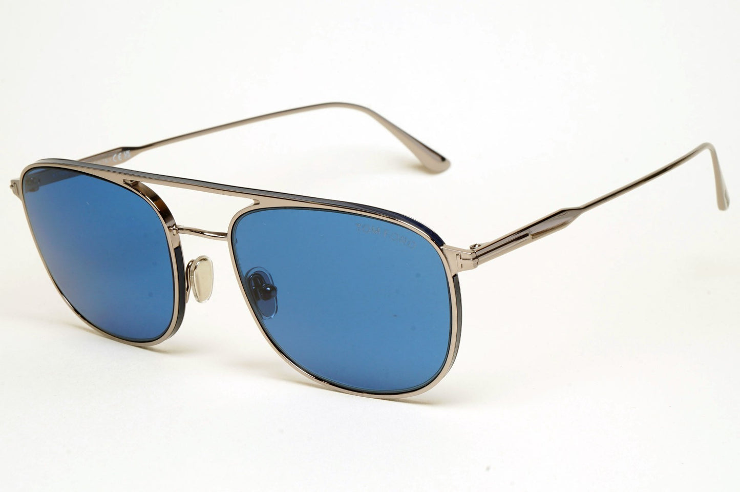 Tom Ford Sunglasses Jake Pilot Metal Blue Ruthenium Silver FT0827 TF 827 14V
