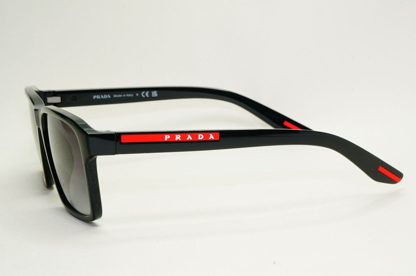 Prada Sunglasses Black Glossy Square Grey Gradient PS05YS SPS 05Y 1AB-09U 58mm
