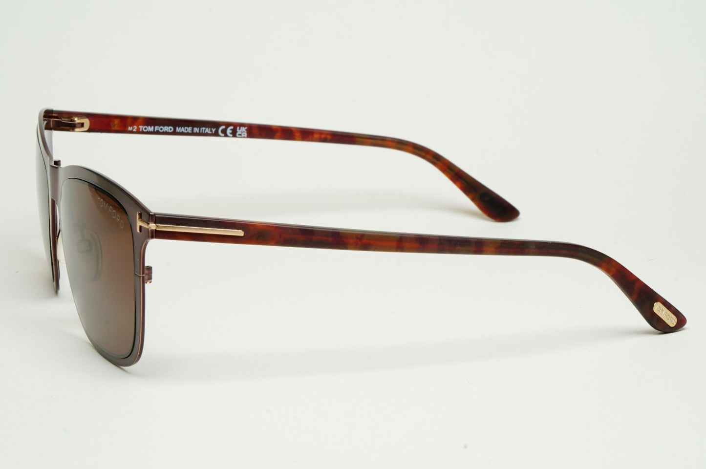 Tom Ford Sunglasses Alasdhair Brown Metal Rim FT0526 TF 526 48J 55mm