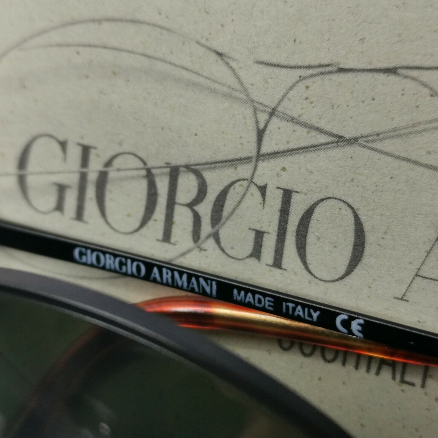Authentic Giorgio Armani 1997 Vintage Sunglasses Black Green Mens Womens 132 748