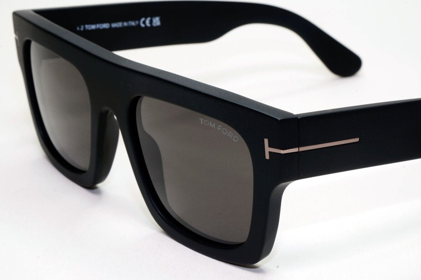 Tom Ford Sunglasses Fausto Black Square Grey Heavy Thick TF 711-N FT0711-N 02A
