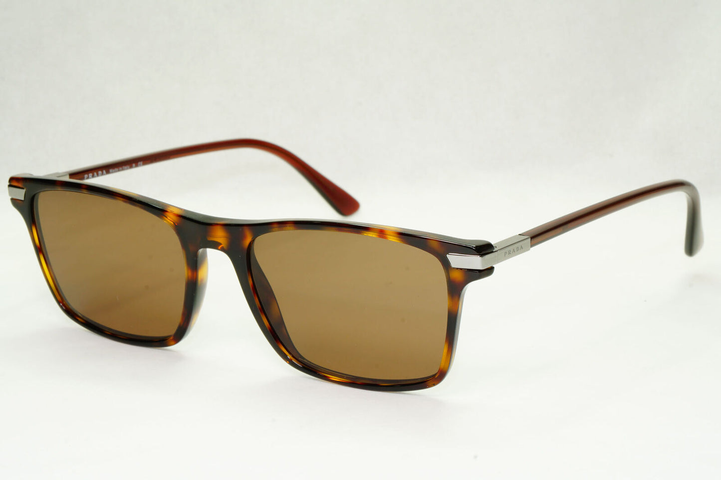 Prada Sunglasses Brown Havana Rectangle Tortoise PR01WV VPR 01W 01A-1O1 54mm
