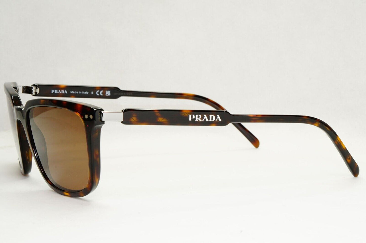 Prada Sunglasses Brown Havana Square Tortoiseshell VPR 13Y PR13YV 2AU-1O1 55mm