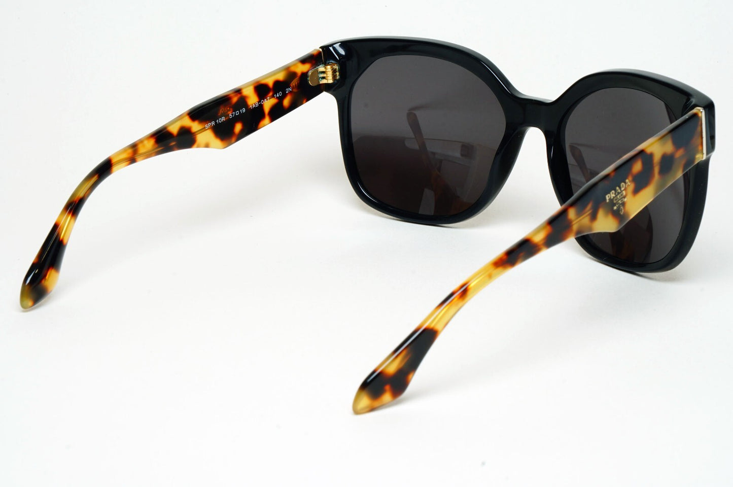 Prada Sunglasses 2014 Black Brown Tortoise Square PR10RS SPR 10R 1AB-0A7 130225