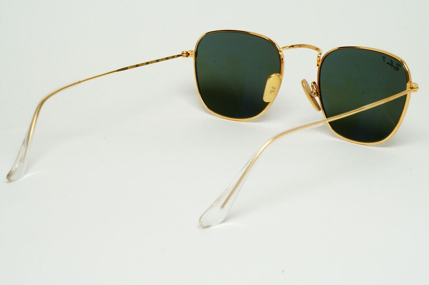 Ray-Ban Sunglasses Frank Titanium Polarized Gold Green RB 8157 9216/58 48mm
