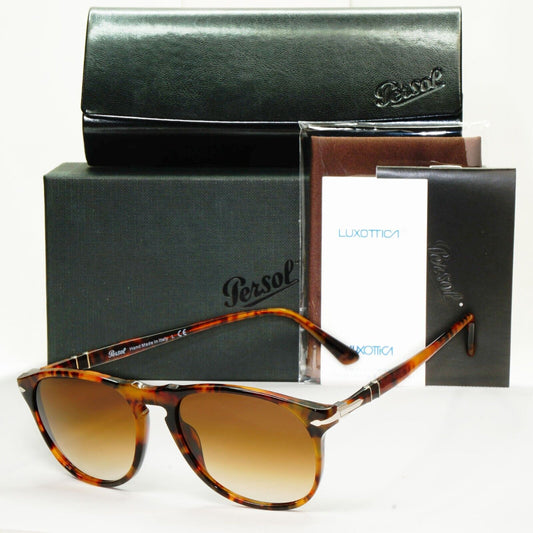 Persol Sunglasses 2016 Brown Tortoiseshell Gradient Square 6649-S 108/51 55mm