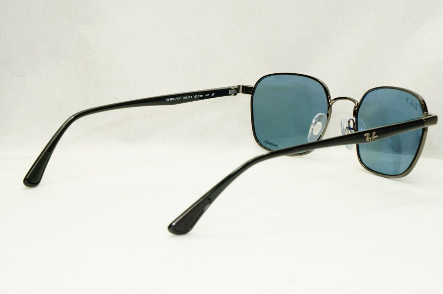 Ray-Ban Sunglasses Polarized Chromance Gunmetal Grey Blue RB 3664-CH 004/BA 50mm