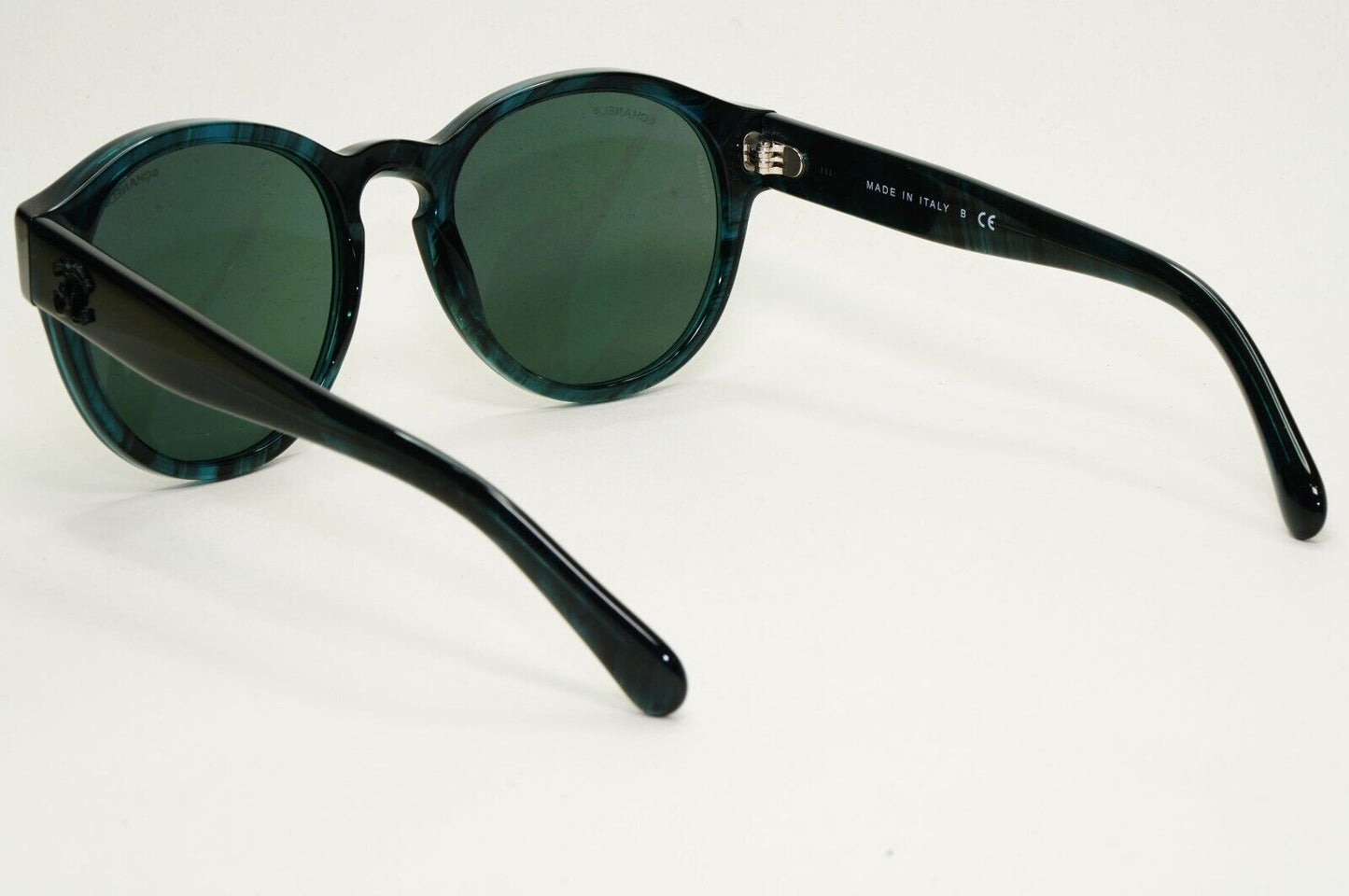 Chanel Sunglasses Dark Green Teal Marble Designer Fashion 5359 c.1570/Z6 54mm