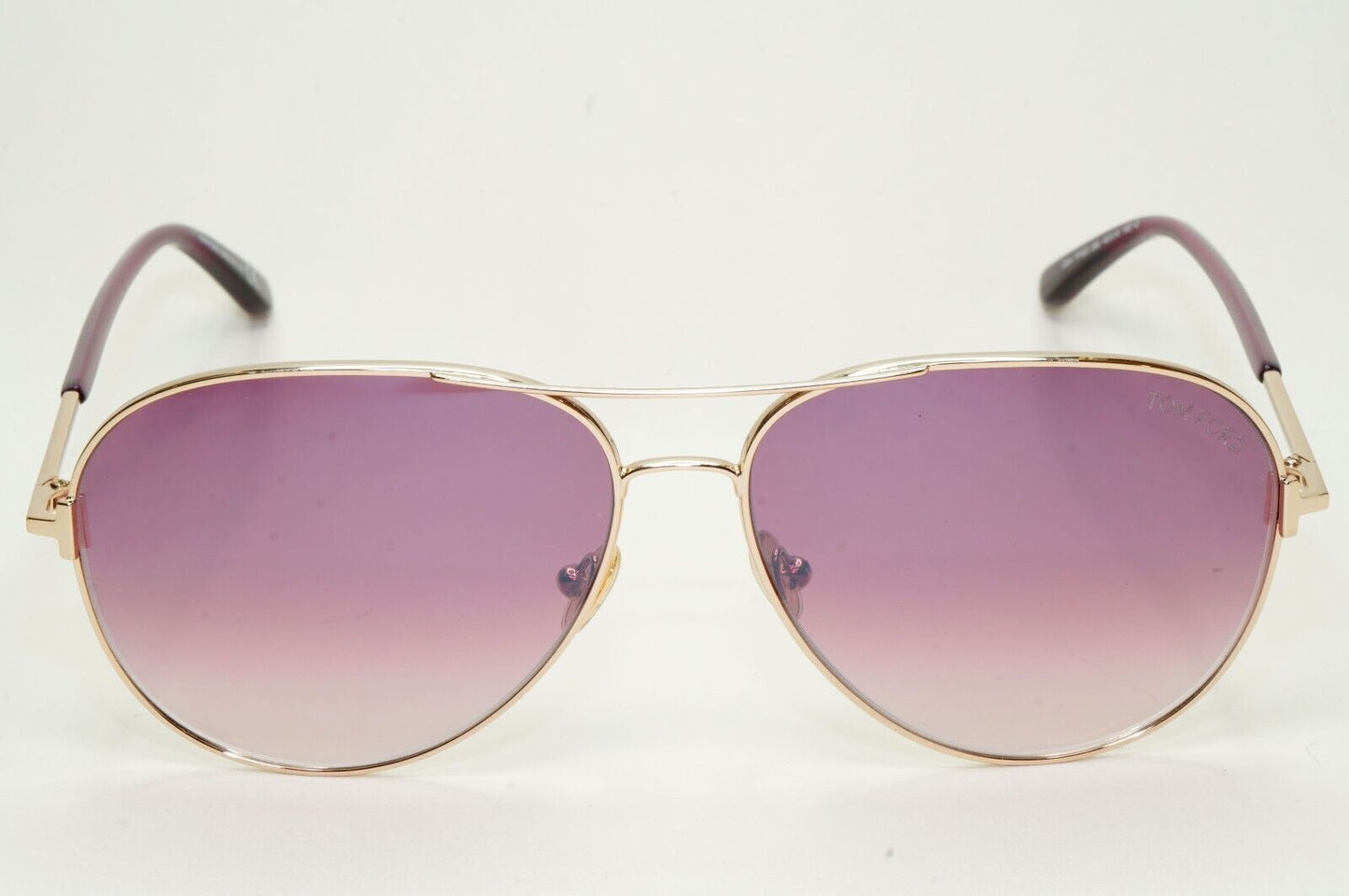 Tom Ford Sunglasses Clark Rose Gold Bordeaux Red Mirror Unisex FT0823 TF 823 28U