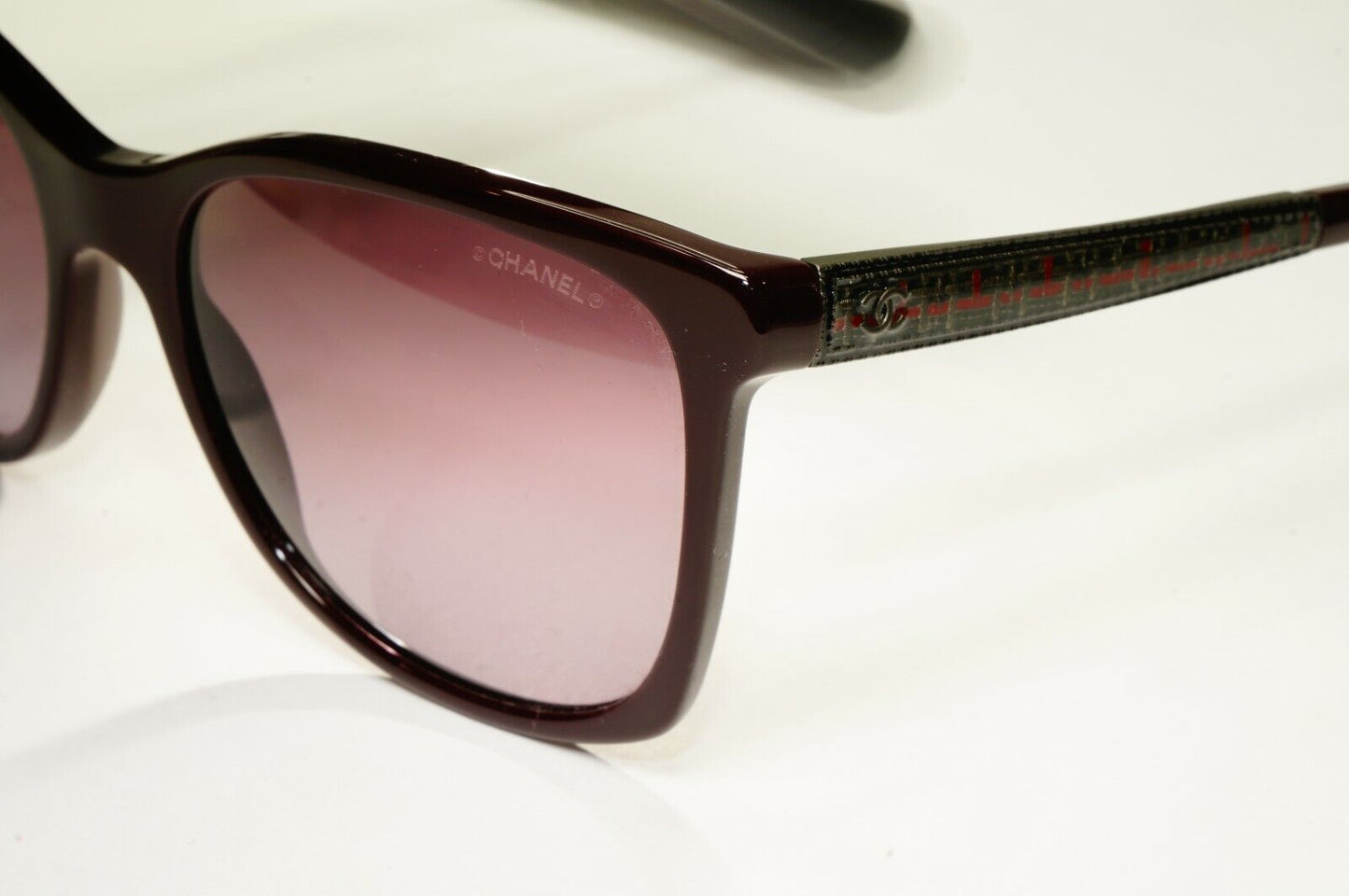 Chanel Sunglasses Burgundy Bordo Gradient Square Womens 5348 1461/S1 25640