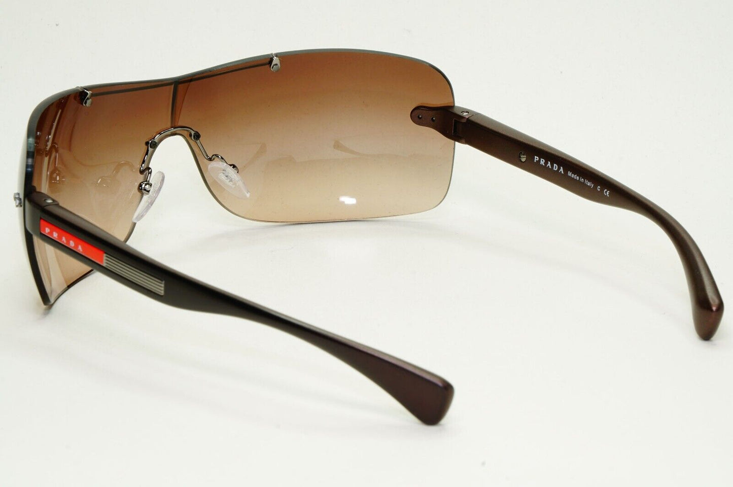 Prada Sunglasses 2007 Vintage Rare Brown Shield PS02MS SPS 02M BRS-6S1 050824