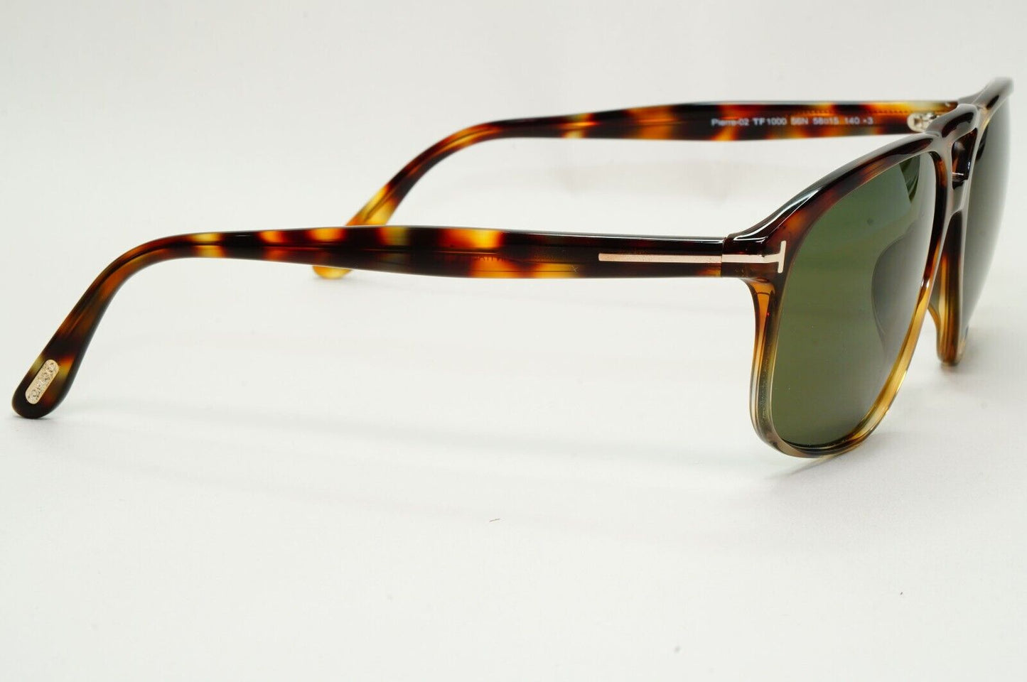 Tom Ford Sunglasses Pierre-02 Brown Tortoise Green Navigator FT1000 TF 1000 56N
