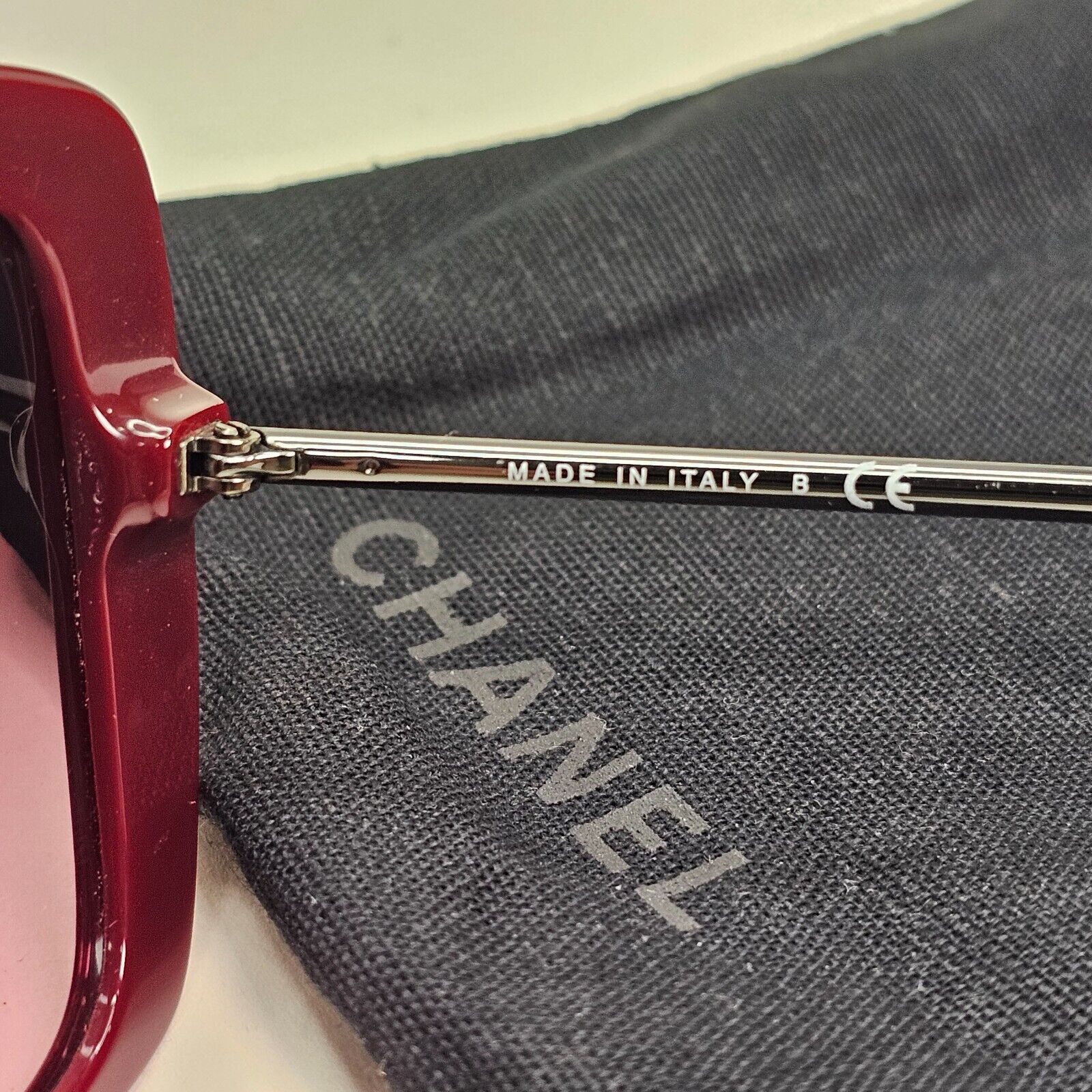 Chanel Sunglasses Red Burgundy Square Gradient Bordo 5401 c.1612/8H 54mm