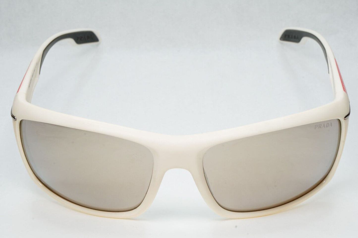 Prada Sunglasses 2012 White Grey Mirrored Silver PS01NS SPS 01N NAV-1C0