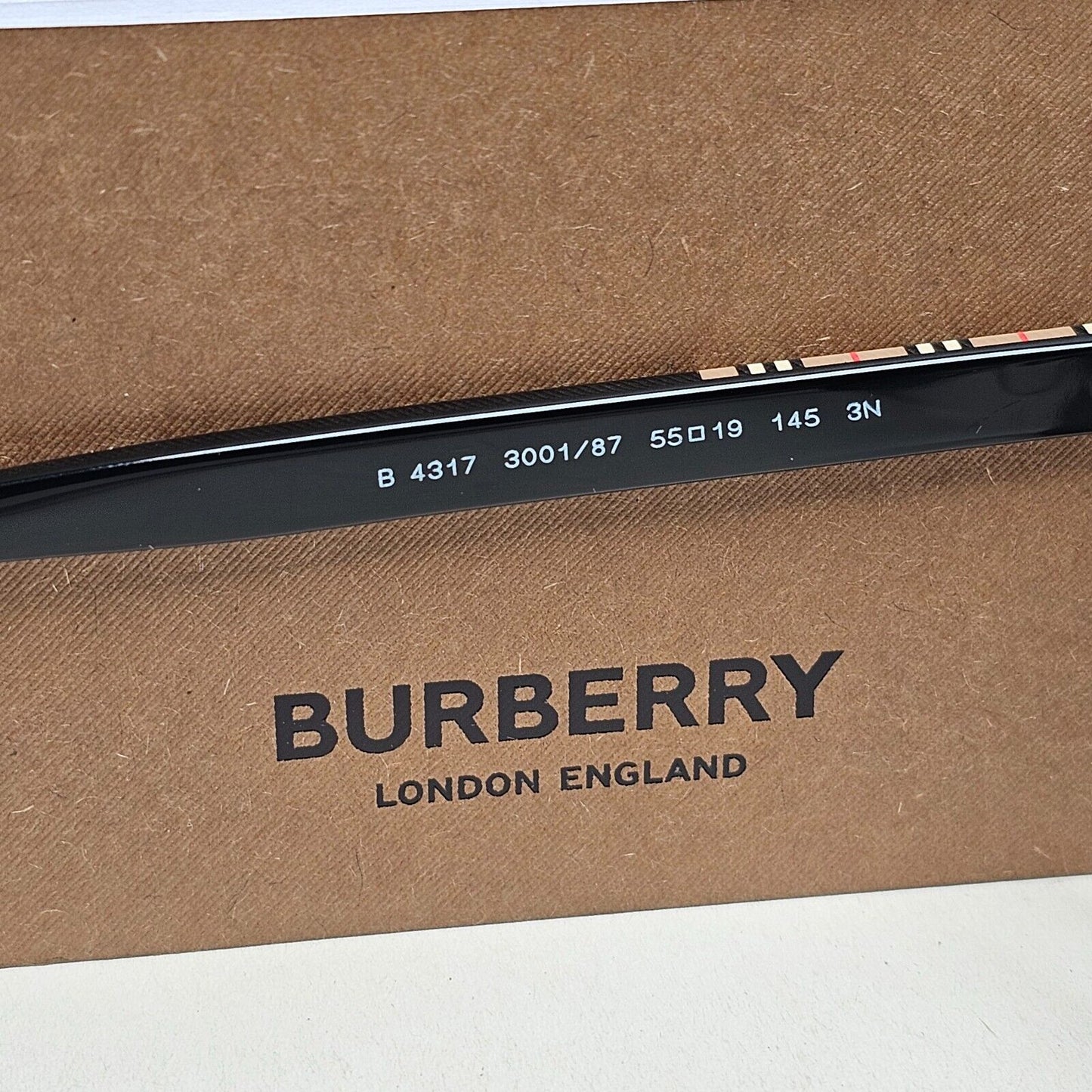 Burberry Sunglasses Aubrey Black Silver Grey Square BE 4317 3001/87 55mm