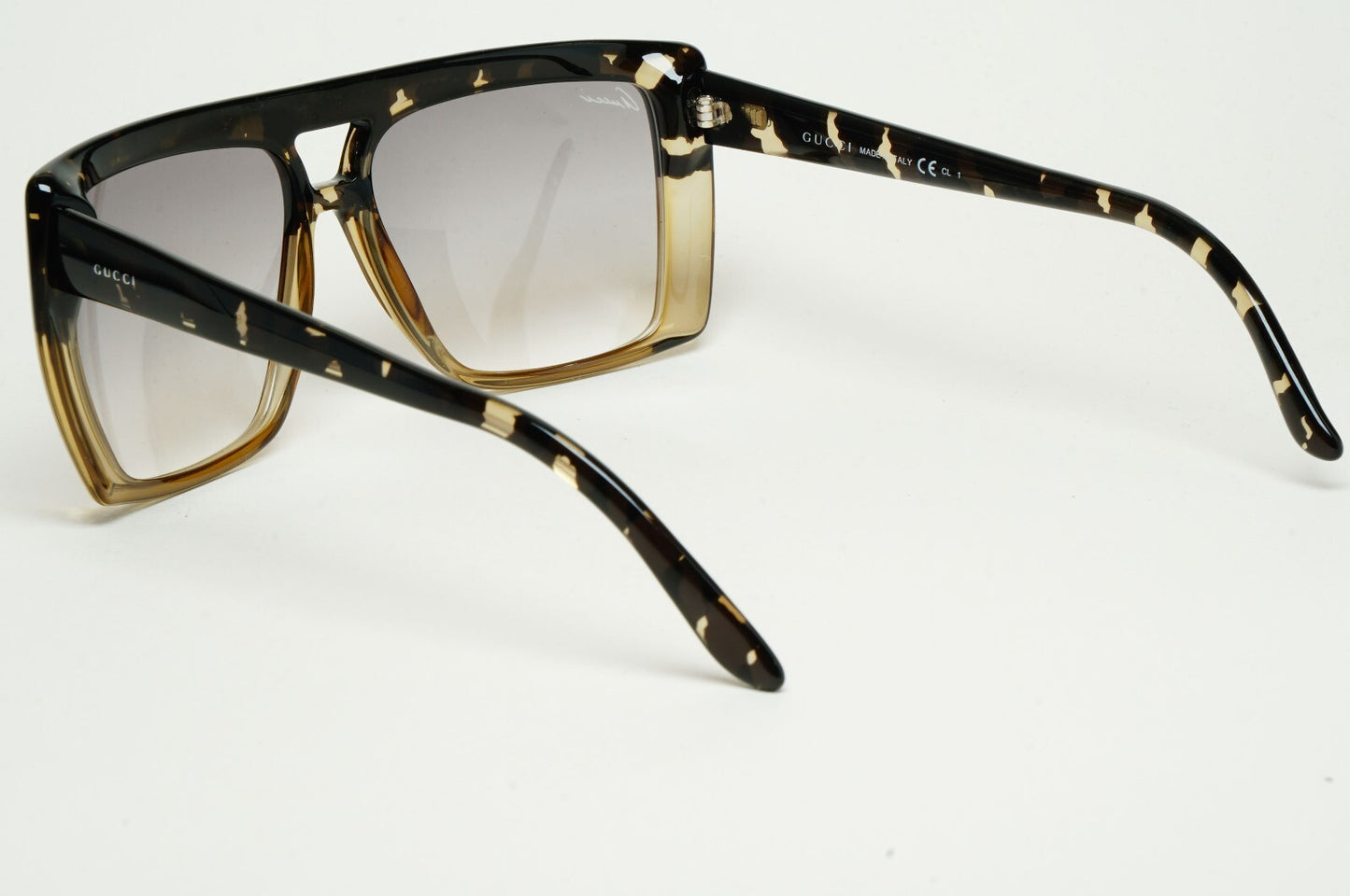 Gucci Sunglasses 2010 Vintage Unisex Square Grey Havana GG 3532/S 3C8O0 59mm