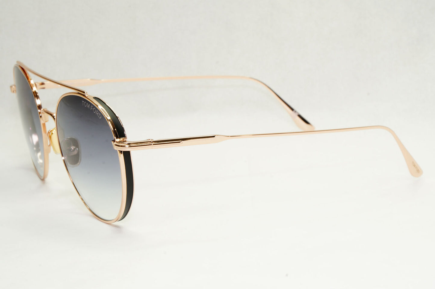 Tom Ford Sunglasses Declan Gold Round Metal Grey Gradient FT0826 TF 826 28B