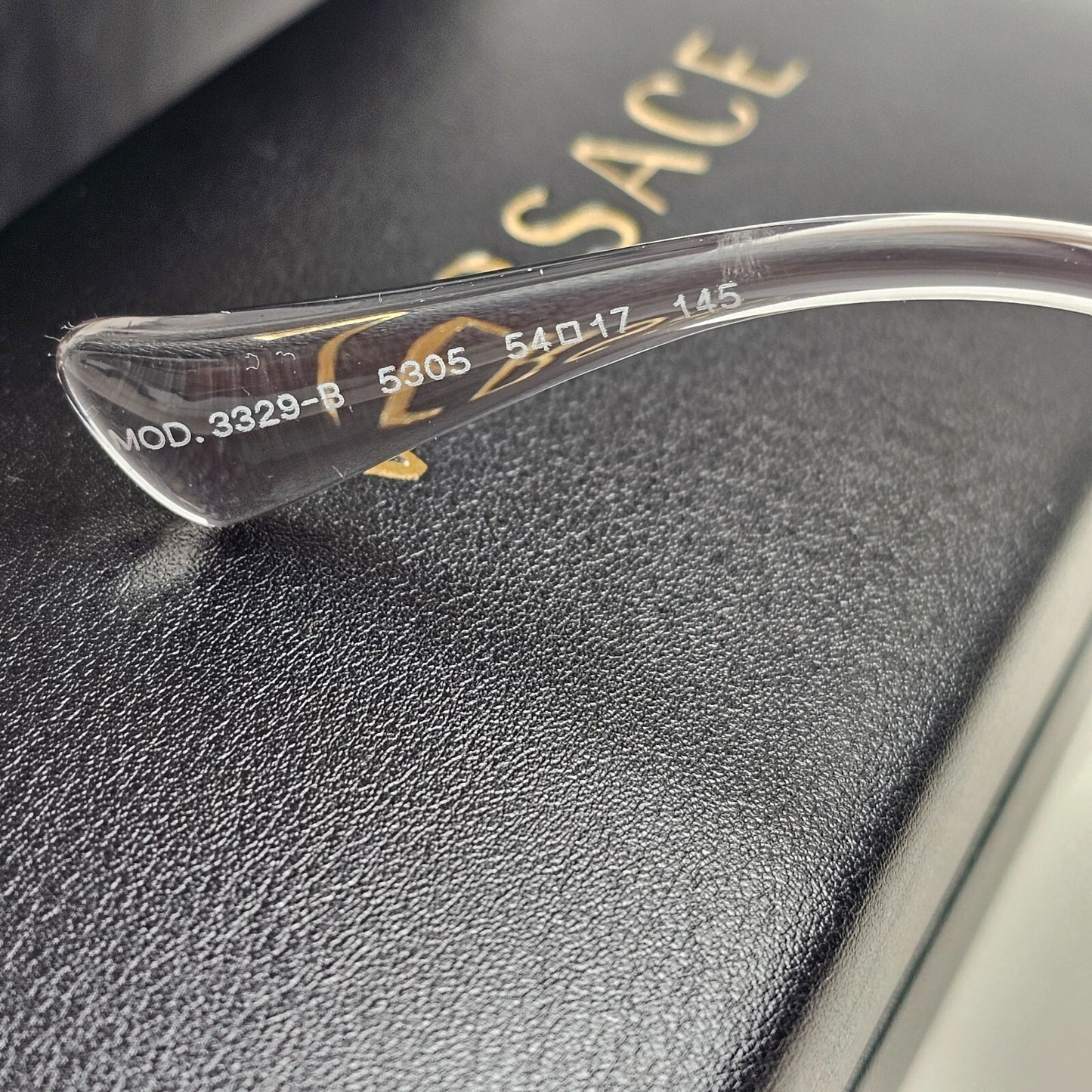 Versace Sunglasses Grey Gold Medusa Diamante Square MOD VE 3329-B 5305 54mm