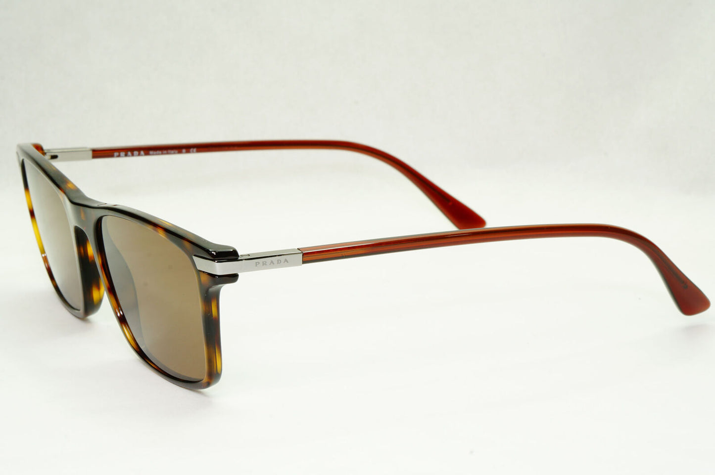 Prada Sunglasses Brown Havana Rectangle Tortoise PR01WV VPR 01W 01A-1O1 54mm