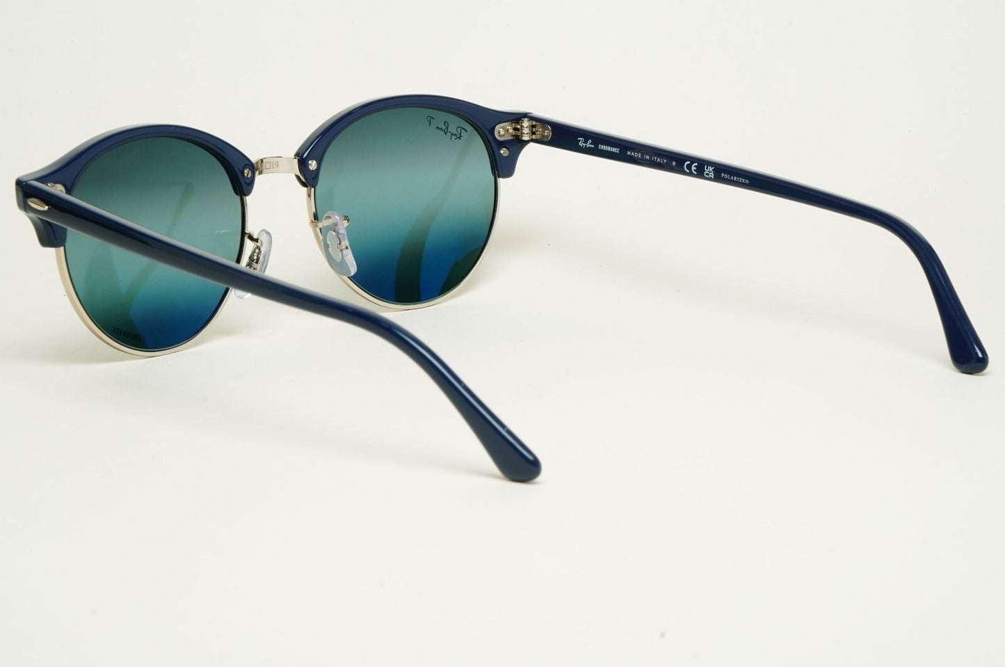 Ray-Ban Sunglasses Clubround Polarised Blue Chromance Mirror RB 3016 1366/G6