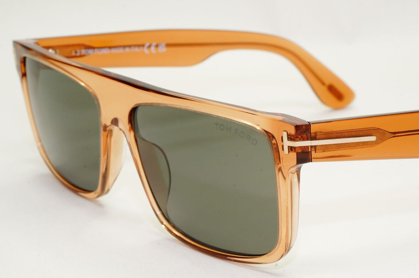 Tom Ford Sunglasses Philippe-02 Brown Transparent Honey Green FT0999 TF 999 45N