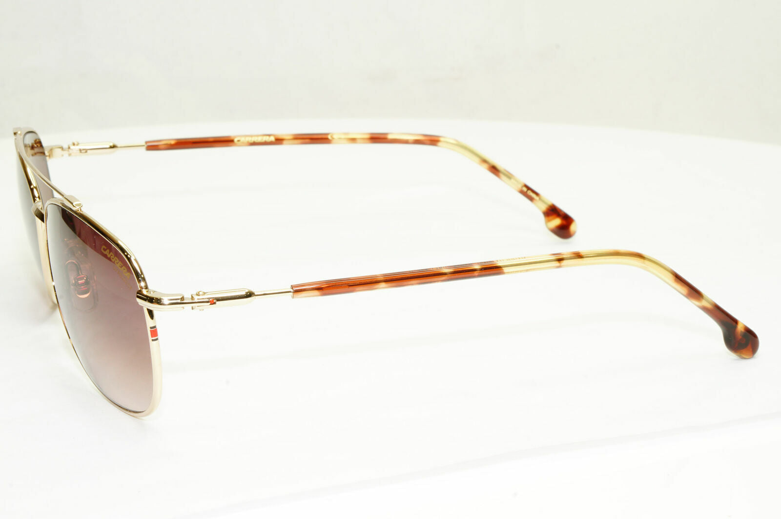 Carrera Gold Sunglasses Pilot Gradient Brown Fade Mens Metal 224 05JHA 58mm