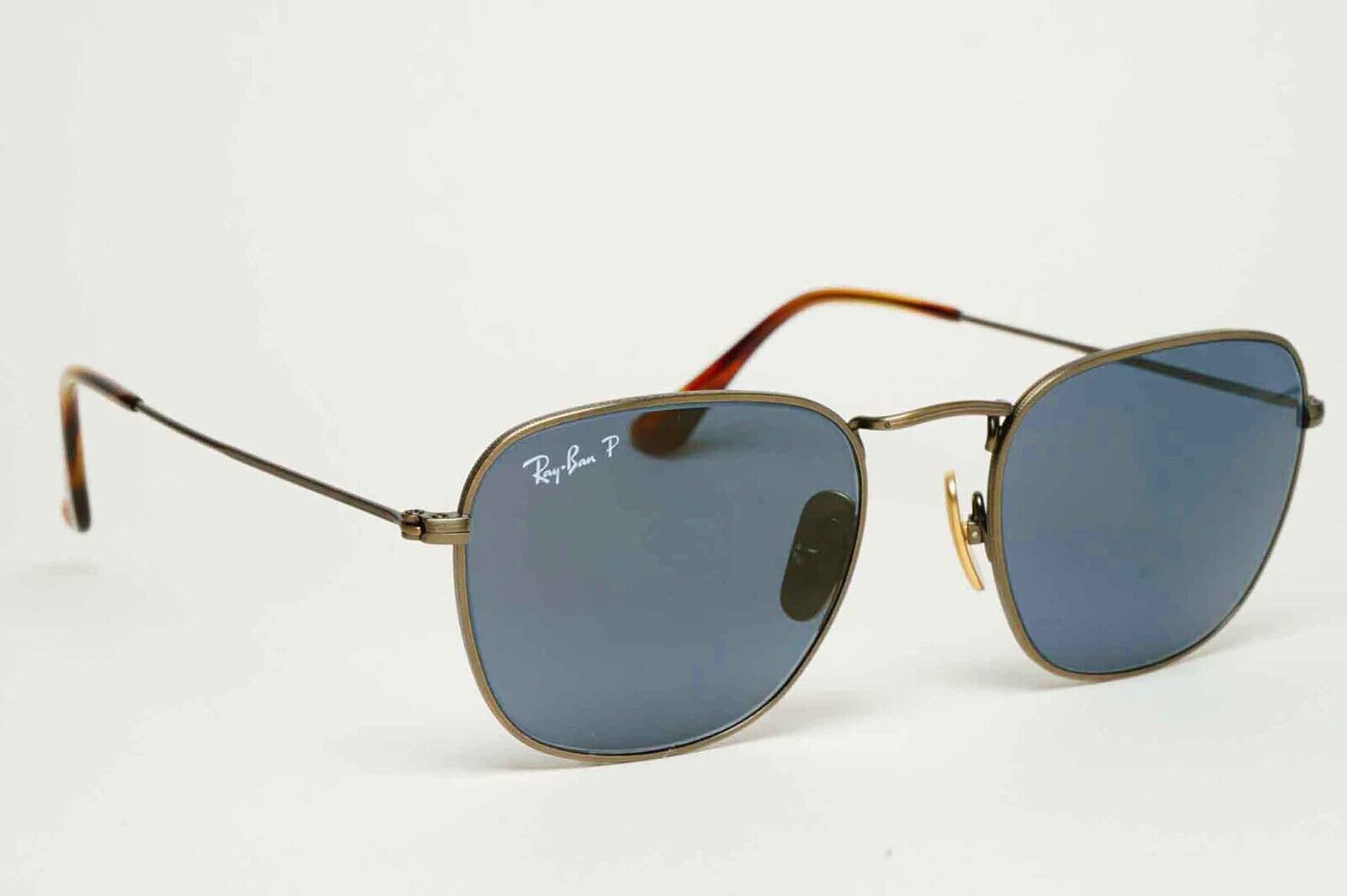 Ray-Ban Sunglasses Frank Titanium Polarised Bronze Blue RB 8157 9207/T0 51mm