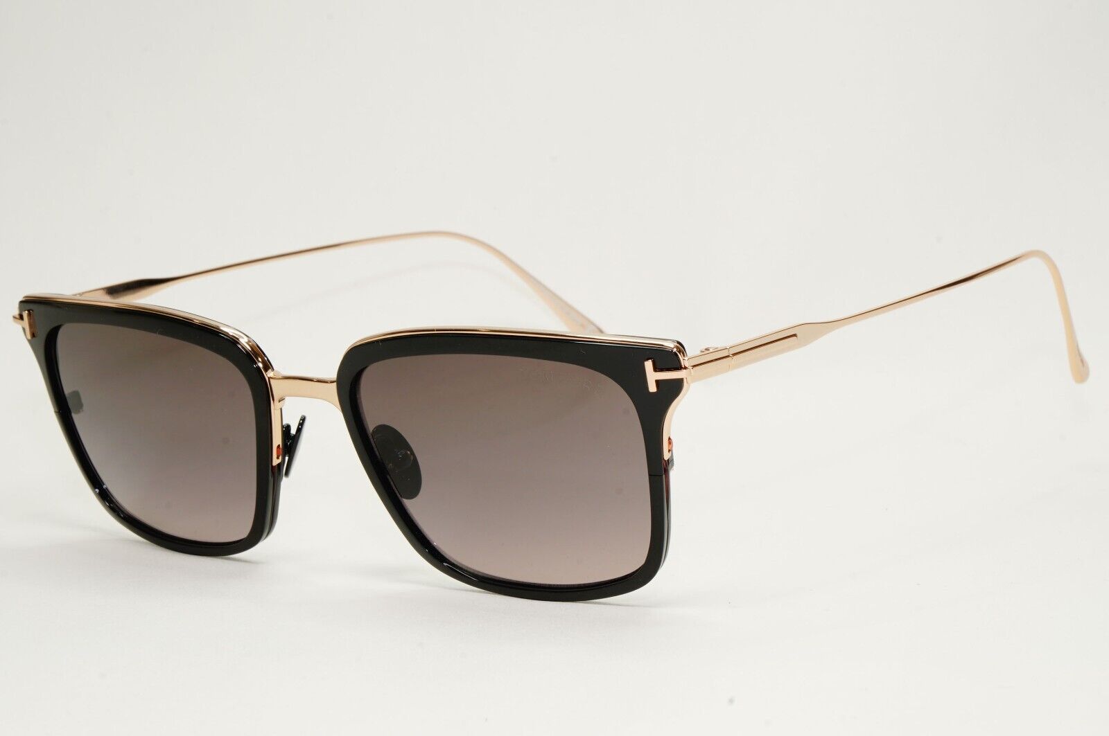 Tom Ford Sunglasses Hayden Titanium Black Gold Grey Square TF 831 01K FT0831
