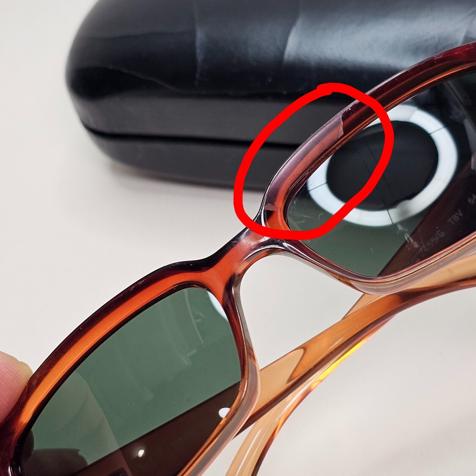 Gucci Sunglasses 1999 Vintage Brown Honey Green Rectangle GG 2455/S T8V 131024