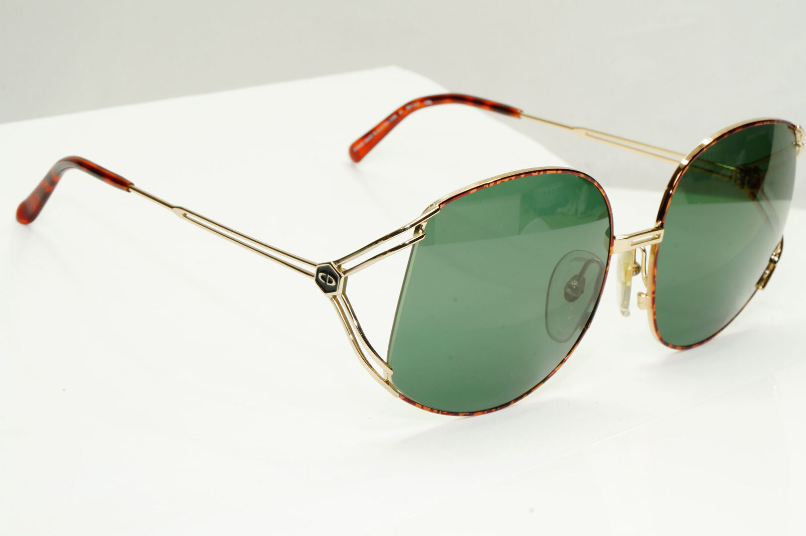Dior 1990s Vintage Sunglasses Austria Gold Brown Green Square 2590 41 251122