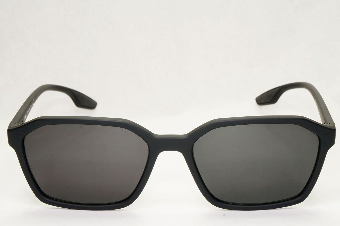 Prada Sunglasses Black Matte Square Angular PS02MV VPS 02M DG0-1O1 55mm