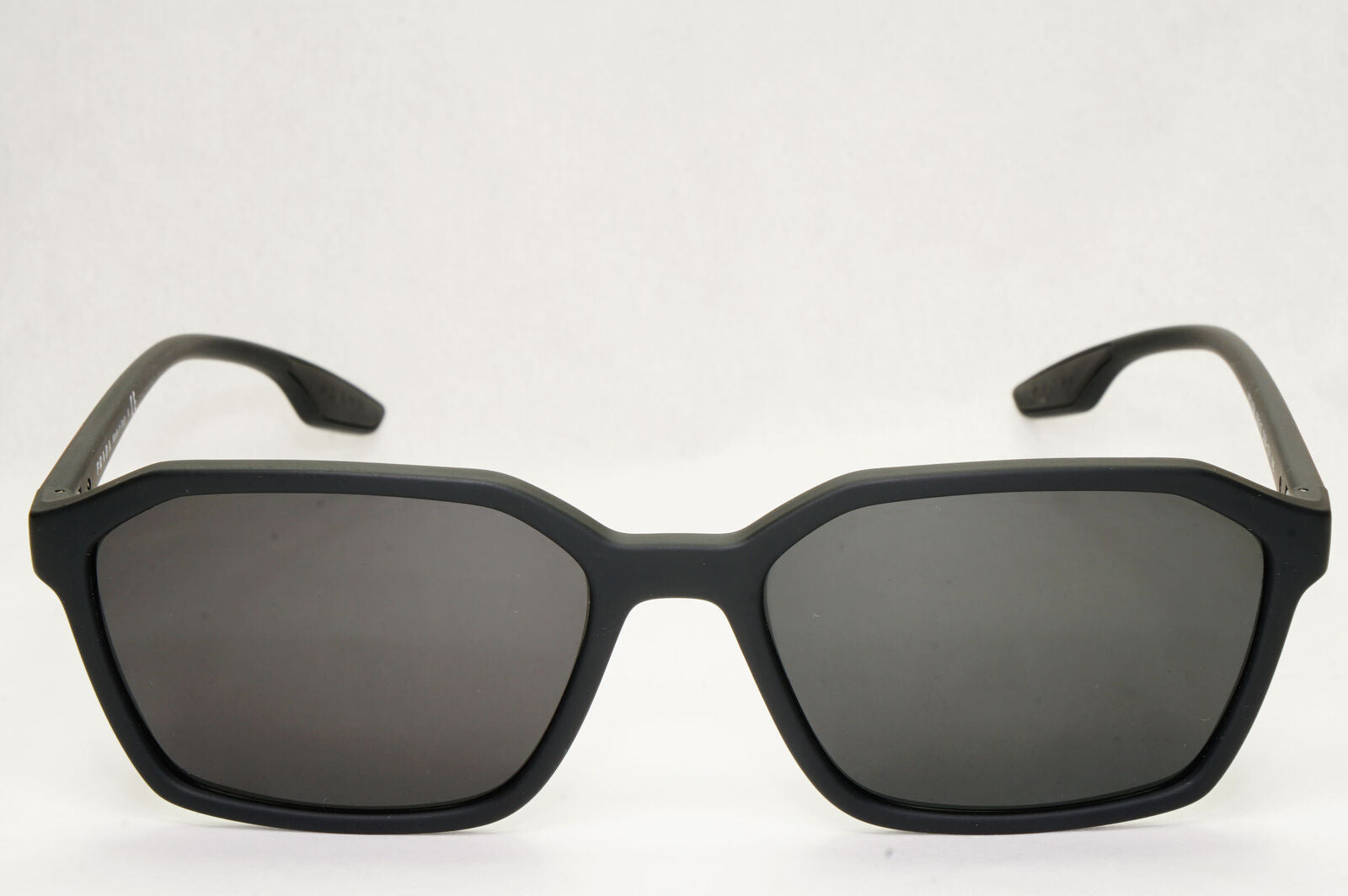 Prada Sunglasses Black Matte Square Angular PS02MV VPS 02M DG0-1O1 55mm