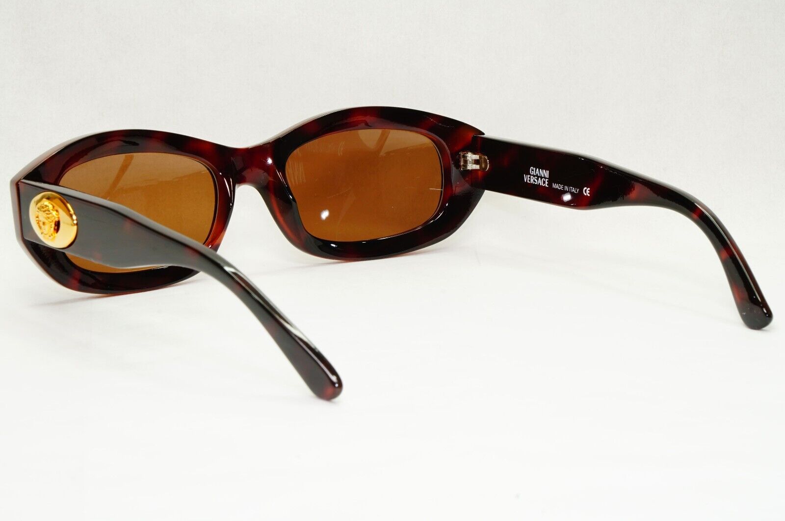 Gianni Versace Sunglasses 1996 Vintage Brown Gold MOD 481/A COL 900 111223
