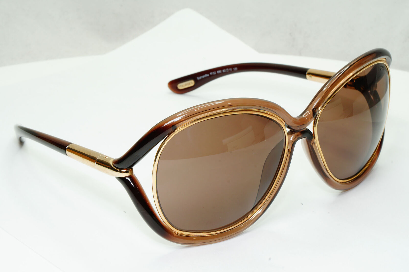 Tom Ford 2008 Sunglasses Samantha Vintage Gold Brown TF 52  FT0052 692 280323