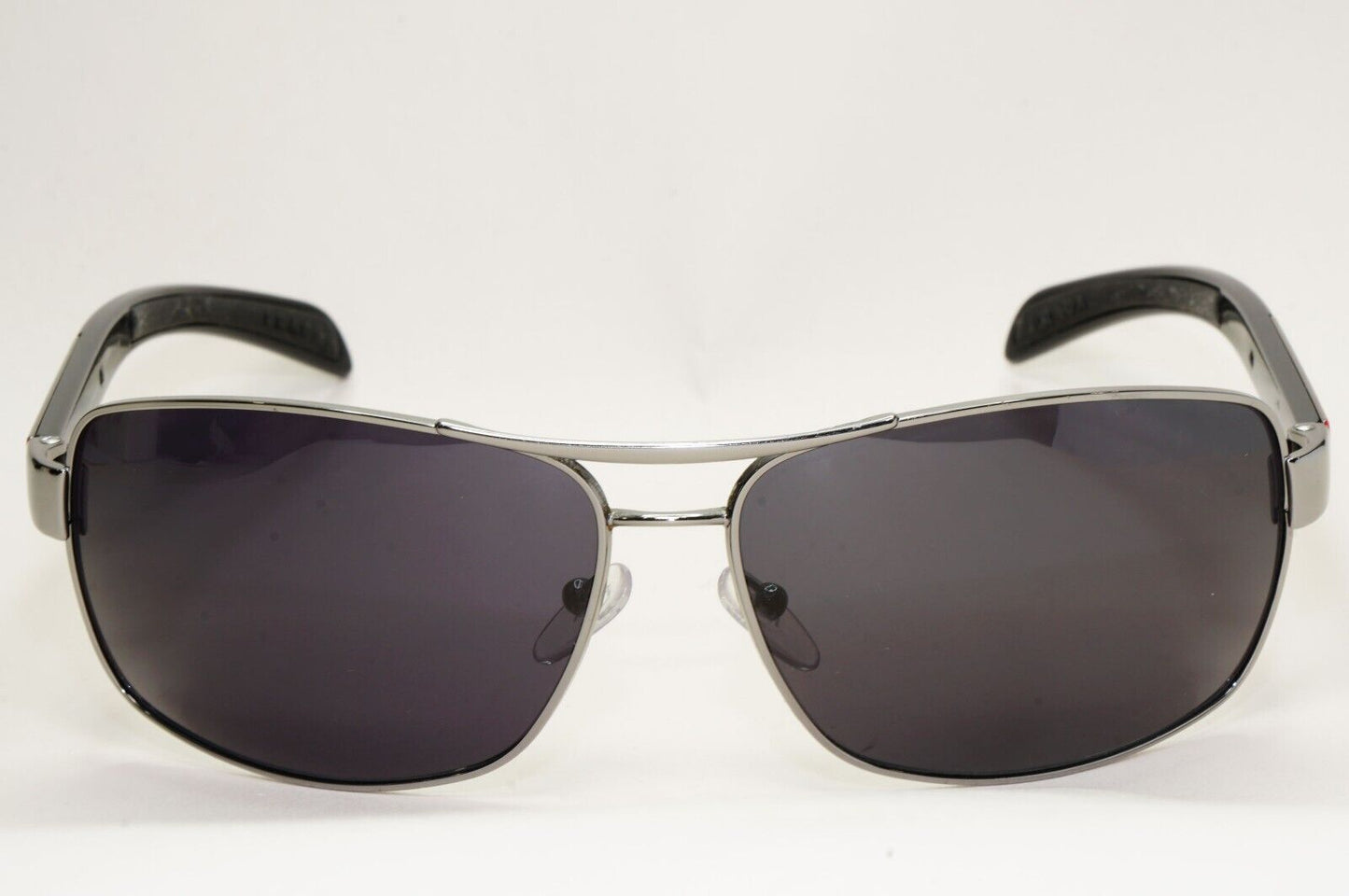 Prada Sunglasses Gunmetal Black Wrap Navigator PS54IS SPS 54I 5AV-5Z1 260724