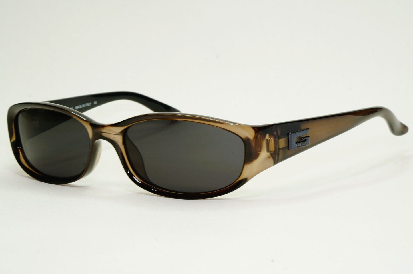 Gucci Sunglasses 1998 Vintage Olive Brown Rectangle GG 2456/S E8K 55mm 050824