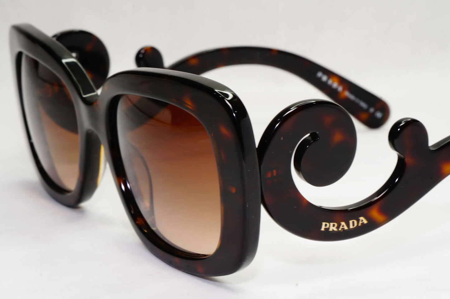 Prada Sunglasses Baroque Swirl Square Brown PR27OS SPR 27O 2AU-6S1 200124