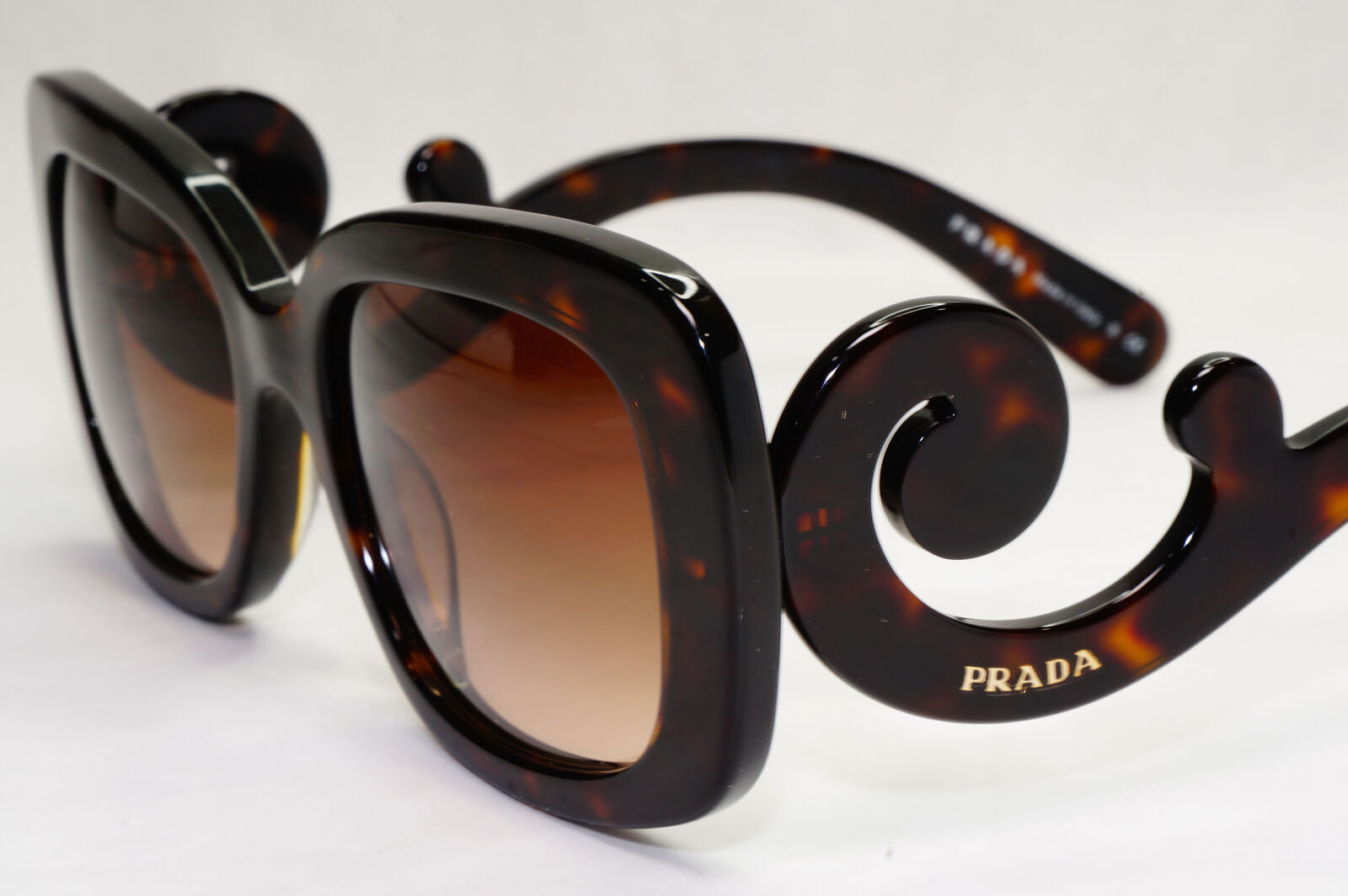 Prada Sunglasses Baroque Swirl Square Brown PR27OS SPR 27O 2AU-6S1 200124