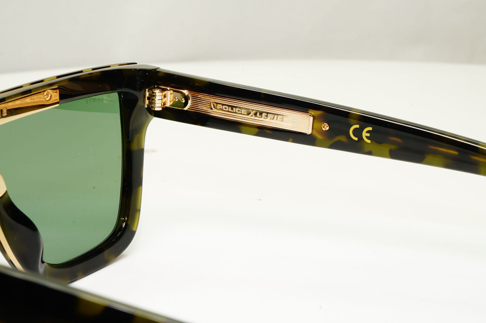Police Lewis Hamilton F1 Sunglasses Brown Green Tortoise Shield SPL C46 COL VANG