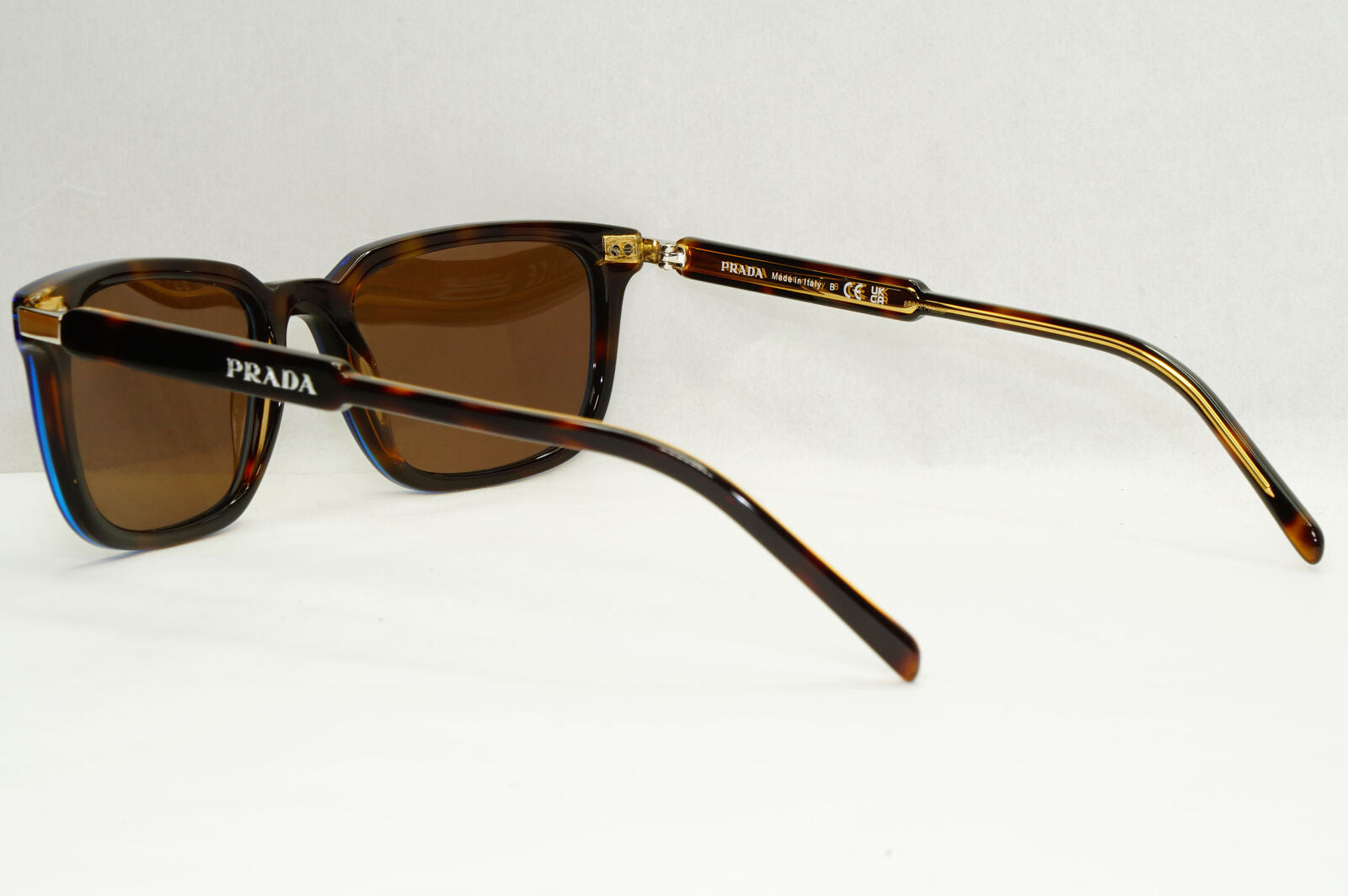 Prada Sunglasses Brown Blue Denim Tortoiseshell PR13YV VPR 13Y ZXH-1O1 53mm