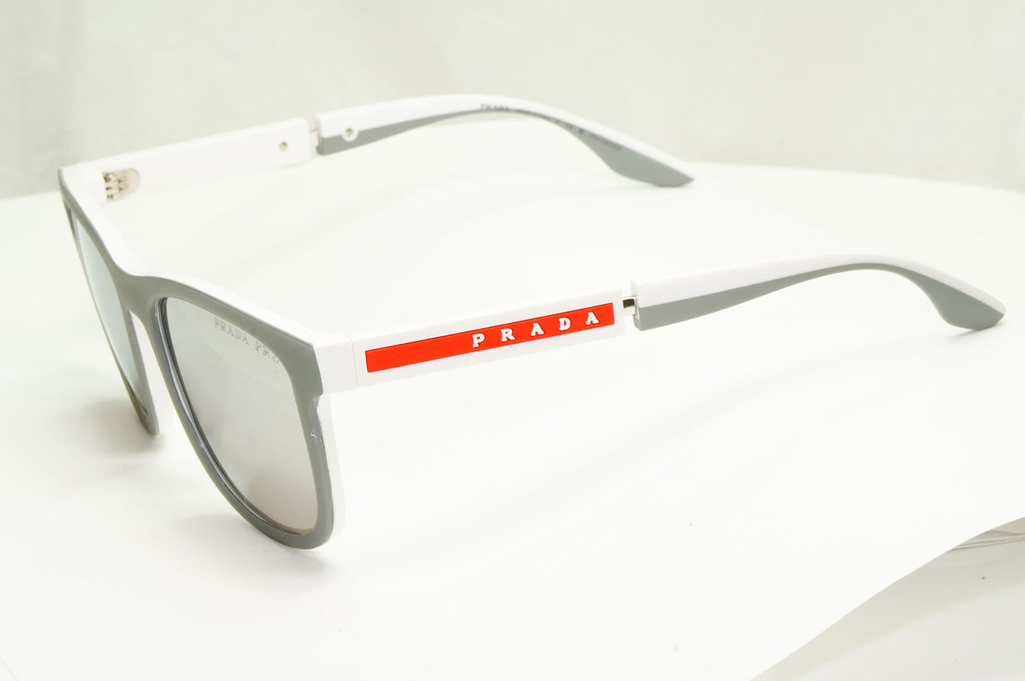 Prada Polarized Mirror Silver Sunglasses Square PS04XS F SPS 04X-F 04S-04L