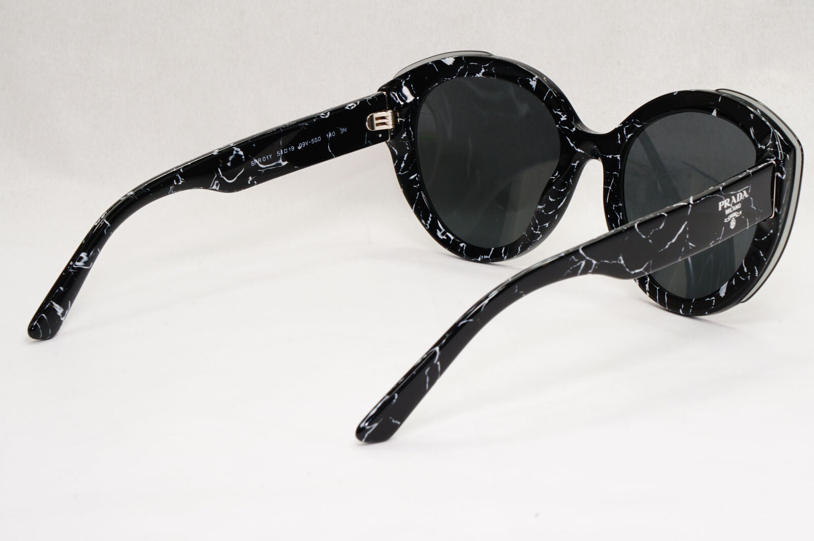 Prada Sunglasses Black Marble Lightning Grey PR01YS SPR 01Y 09V-5S0 270124