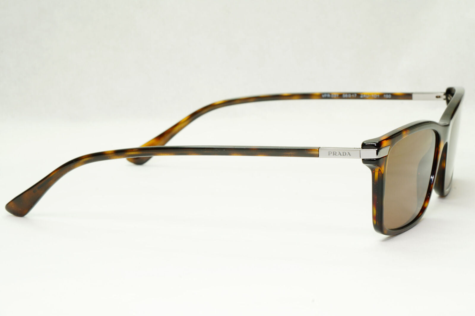 Prada Sunglasses Brown Square Tortoiseshell PR03YV VPR 03Y 2AU-1O1 56mm