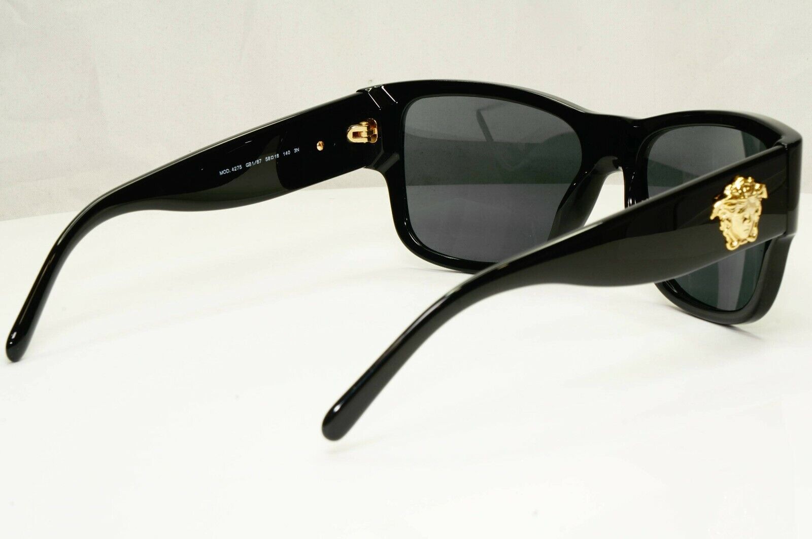 Versace Gold Medusa Sunglasses Black Square Fashion Designer MOD VE 4275 GB1/87