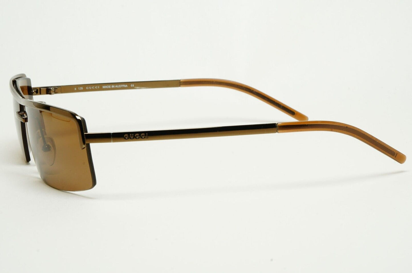 Gucci Sunglasses 1998 Vintage Brown Square Retro GG 1679/S 833A6 58mm 211124